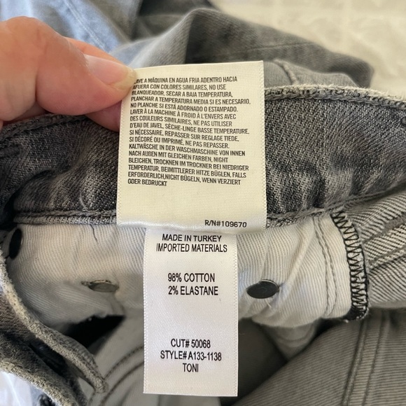 Agolde Toni Light Gray Ankle Jeans - Picture 9 of 12